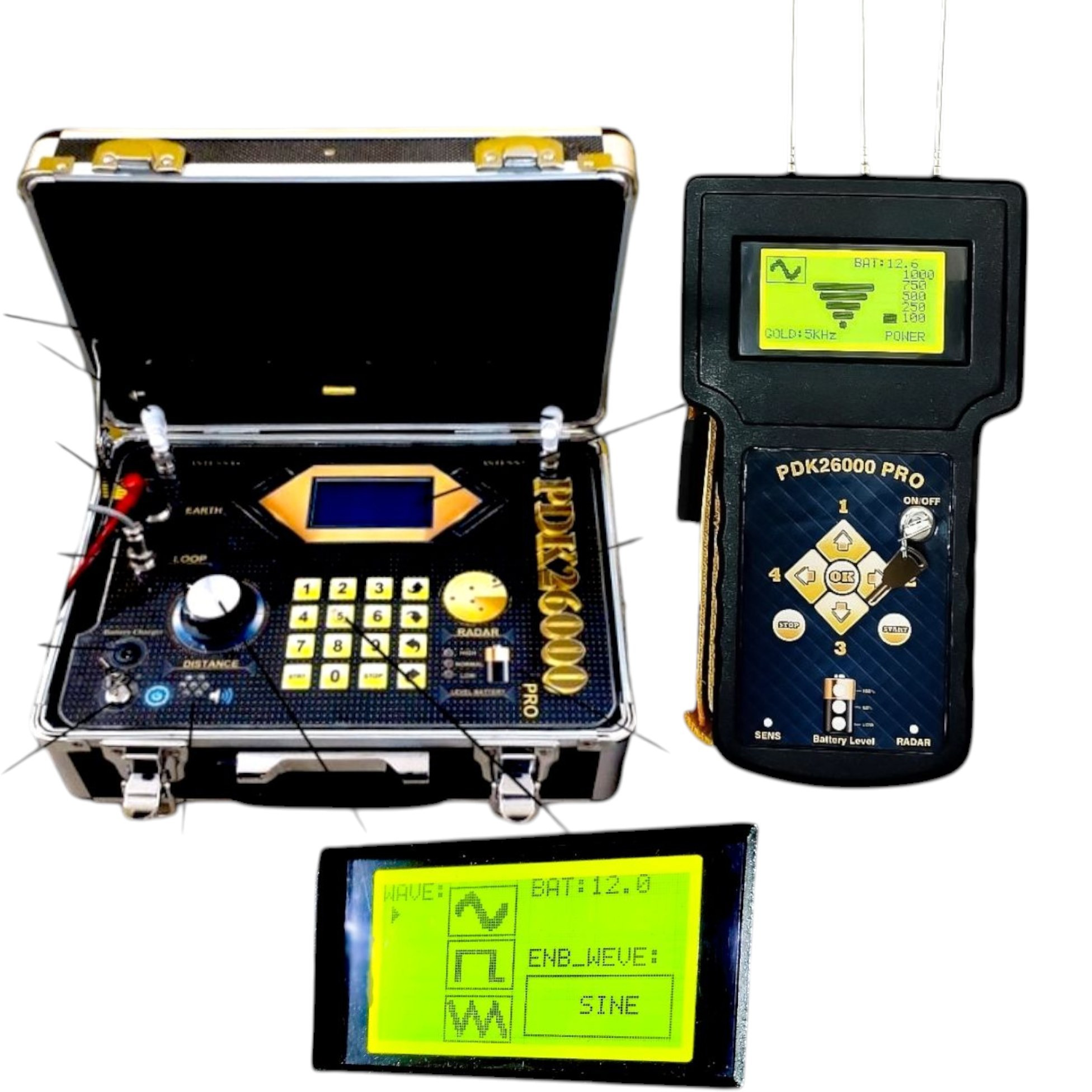 دستگاه قدرتمند چندکاره pdk26000 ( اسکنر . ردیاب . نقطه زن. یون یاب . )