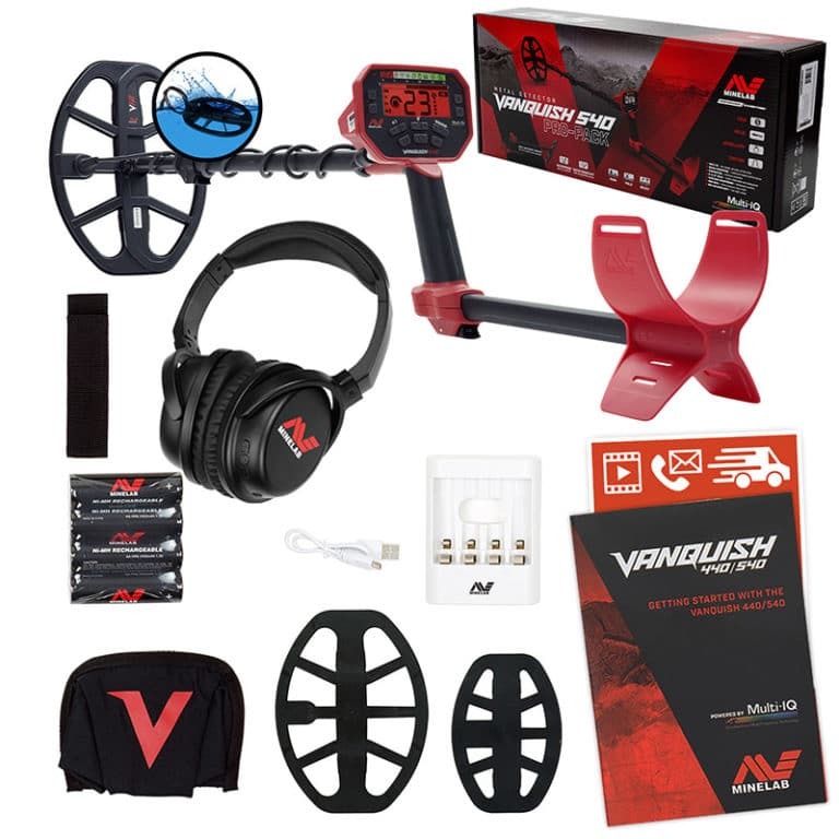 Vanquish 540 Metal detector depth